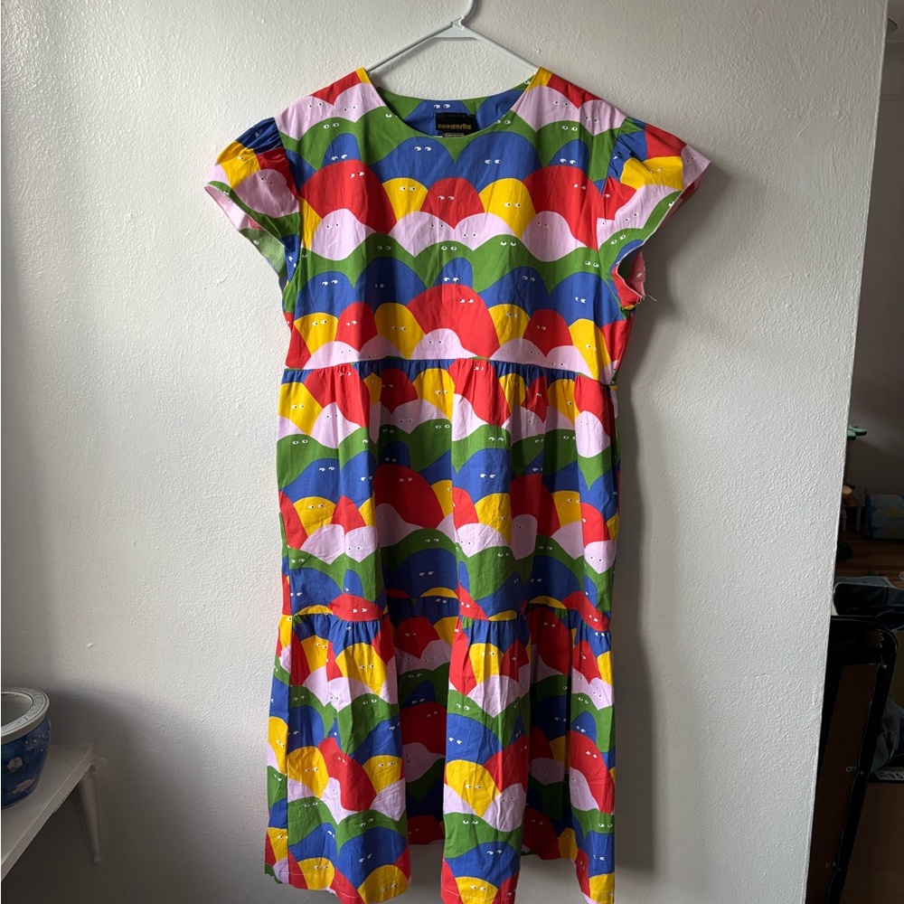Nooworks Lumps Frida Multicolor Graphic Midi Dress